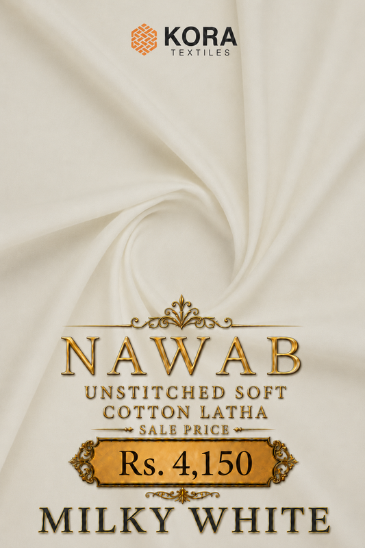 NAWAB UNSTITCHED SOFT COTTON LATHA
