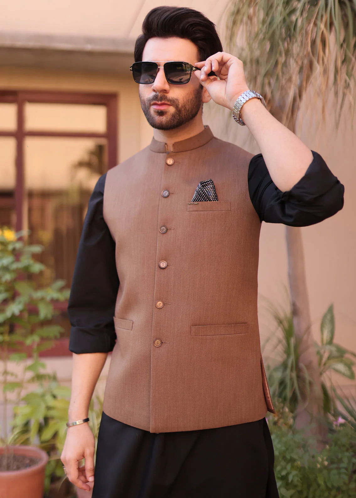 Brown Men's Waistcoat