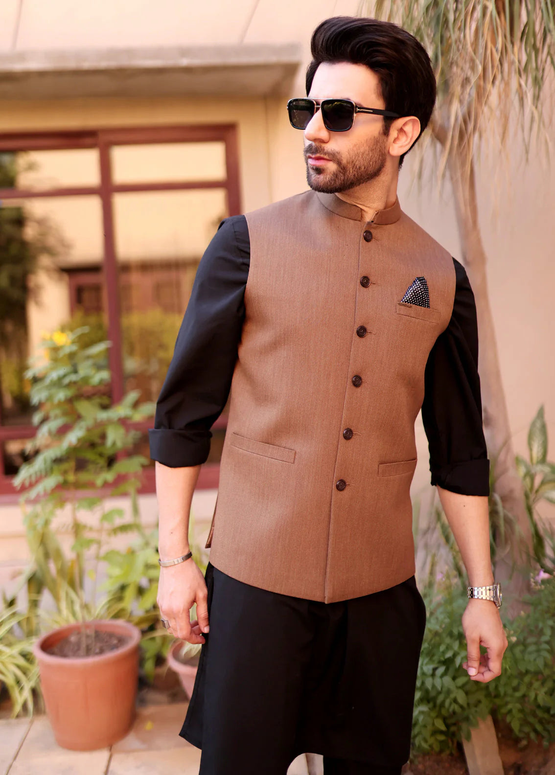 Brown Men's Waistcoat