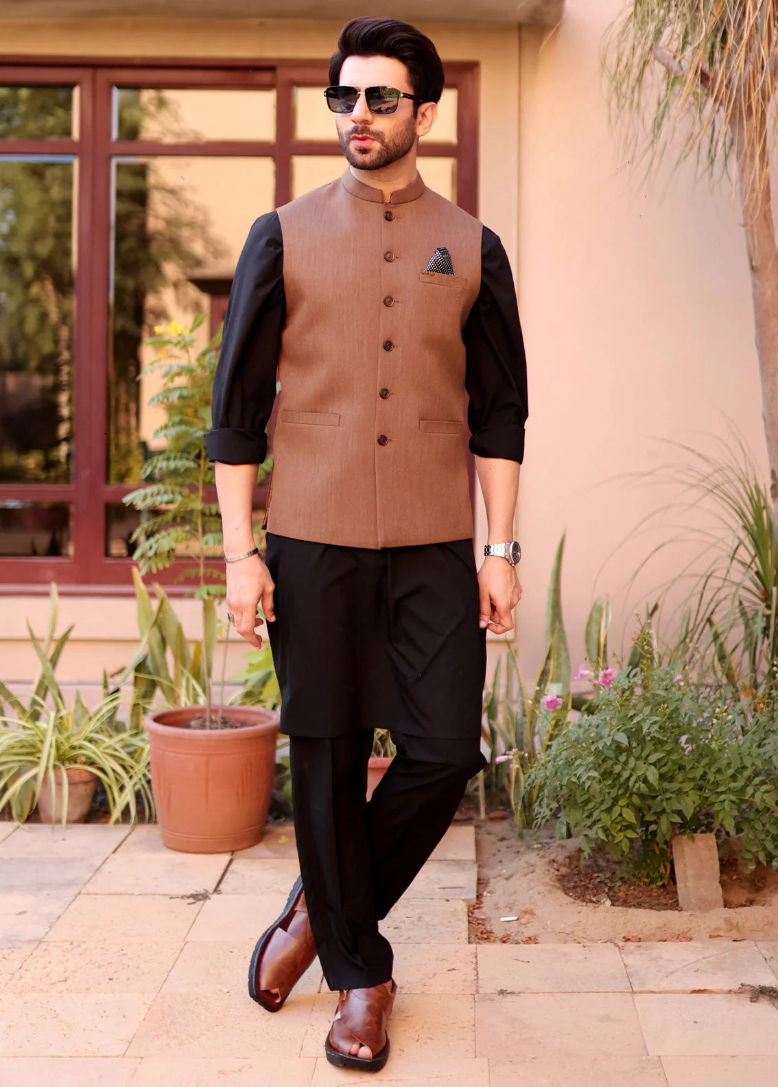 Brown Men's Waistcoat