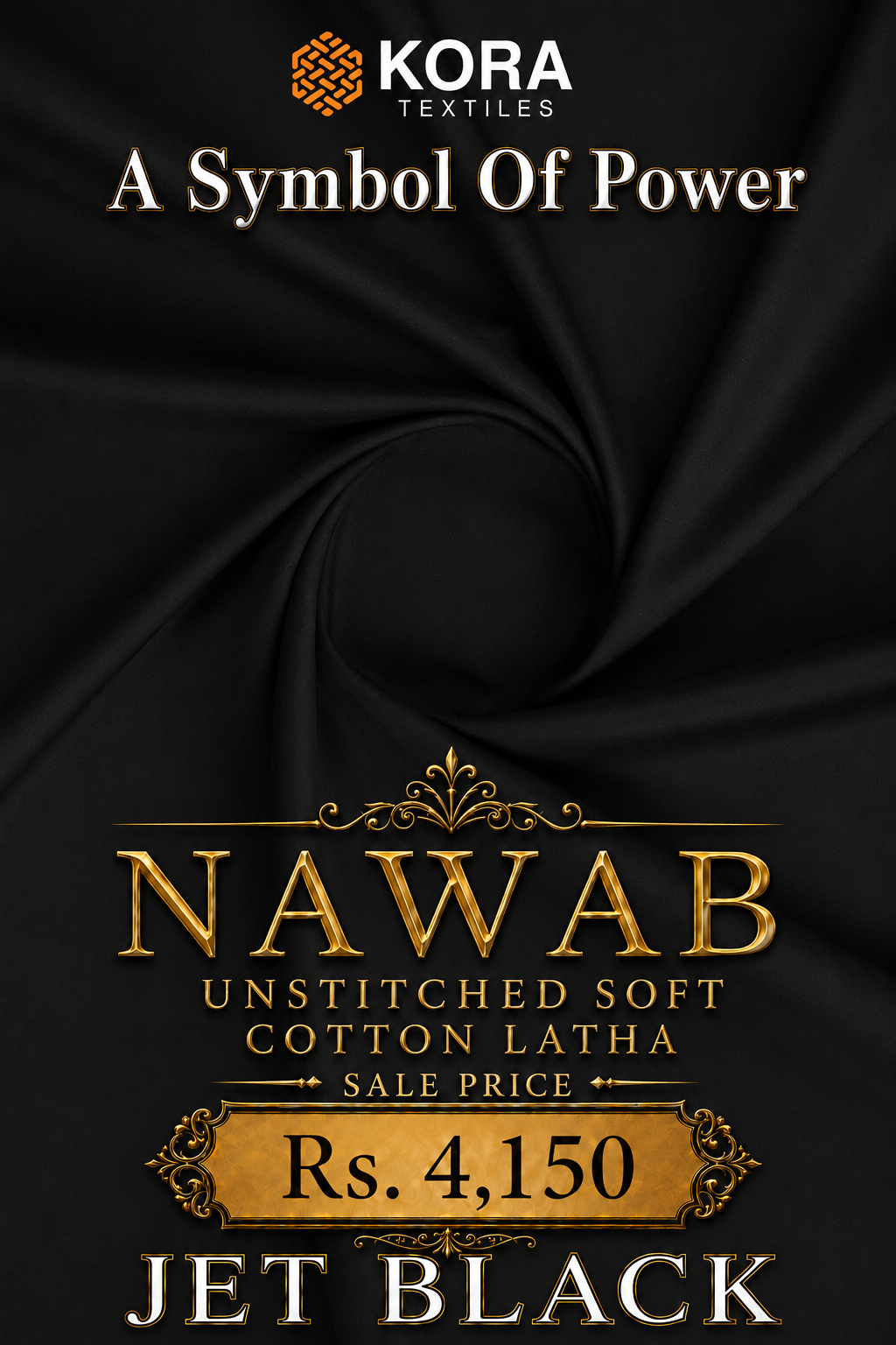 NAWAB UNSTITCHED SOFT COTTON LATHA