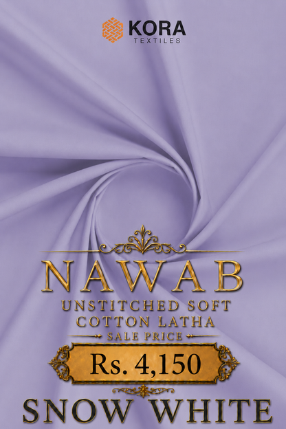 NAWAB UNSTITCHED SOFT COTTON LATHA