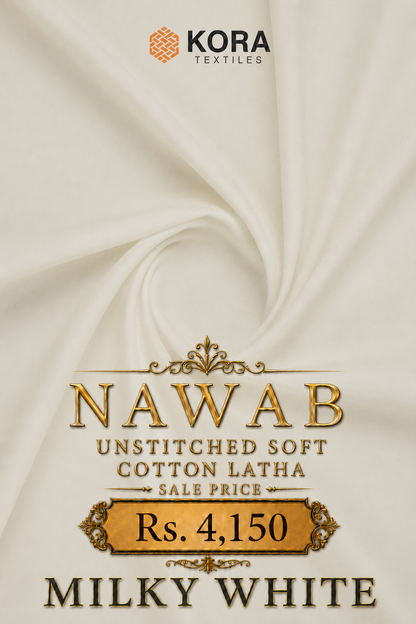 NAWAB UNSTITCHED SOFT COTTON LATHA