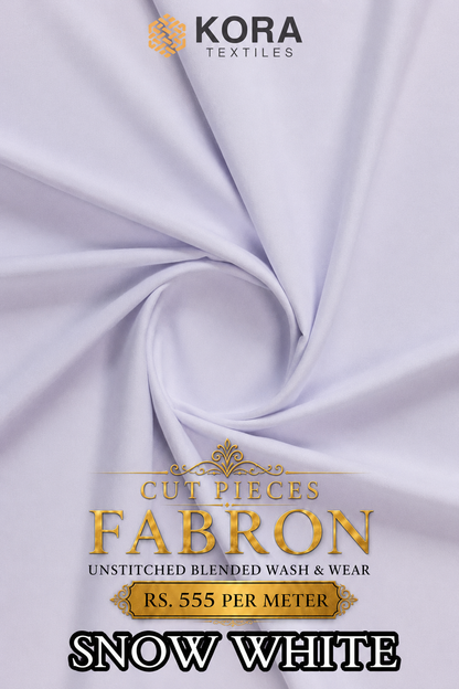 CUT PIECE FABRON UNSTITCHED WASH & WEAR FABRIC