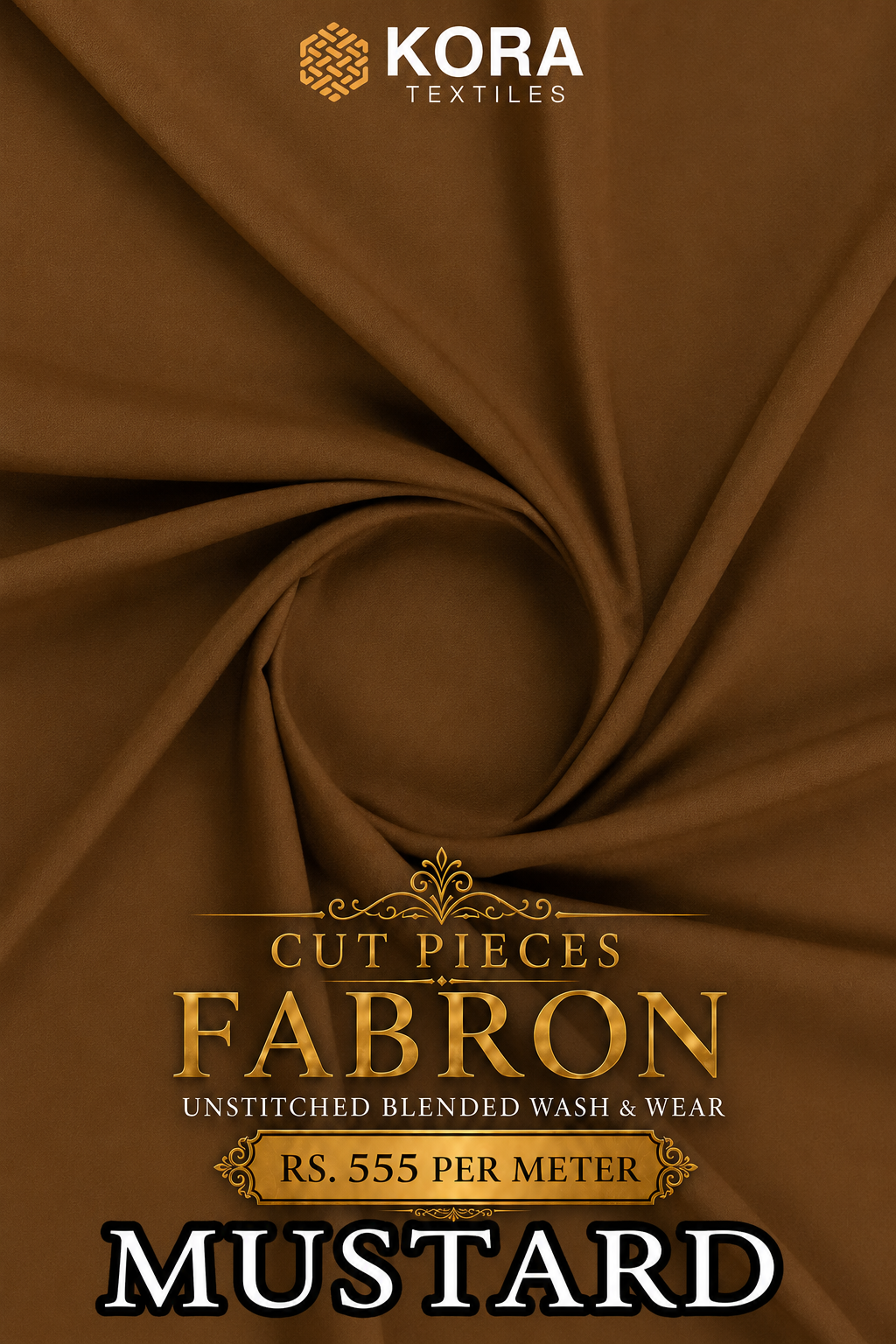 CUT PIECE FABRON UNSTITCHED WASH & WEAR FABRIC