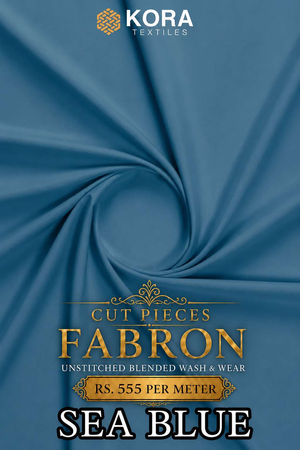 CUT PIECE FABRON UNSTITCHED WASH & WEAR FABRIC
