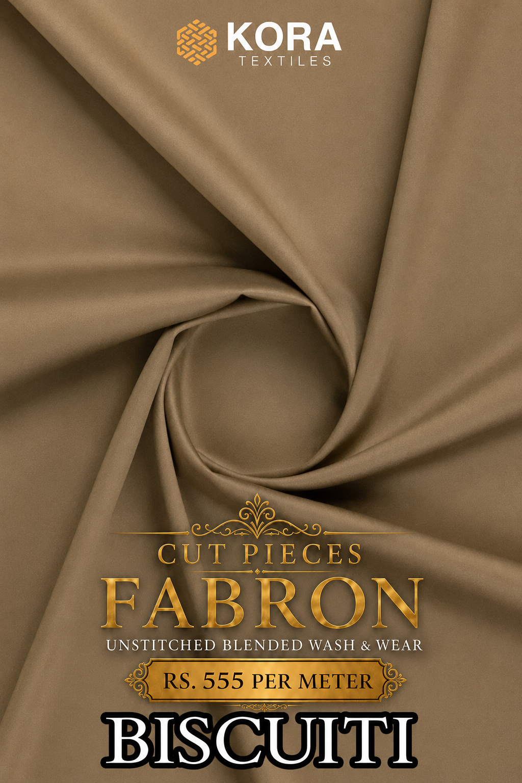 CUT PIECE FABRON UNSTITCHED WASH & WEAR FABRIC