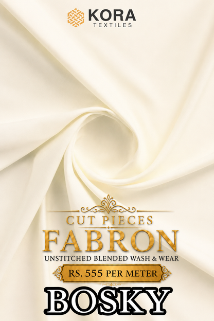 CUT PIECE FABRON UNSTITCHED WASH & WEAR FABRIC