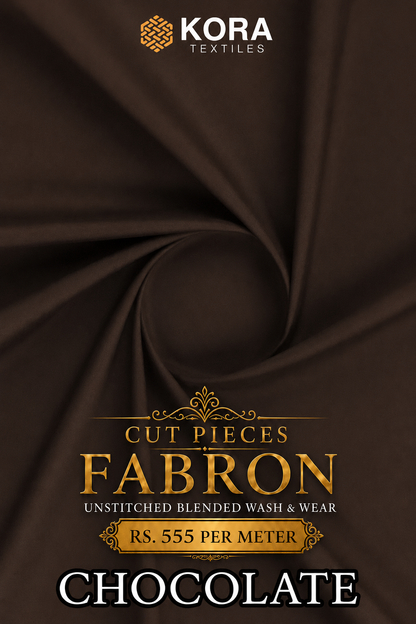 CUT PIECE FABRON UNSTITCHED WASH & WEAR FABRIC