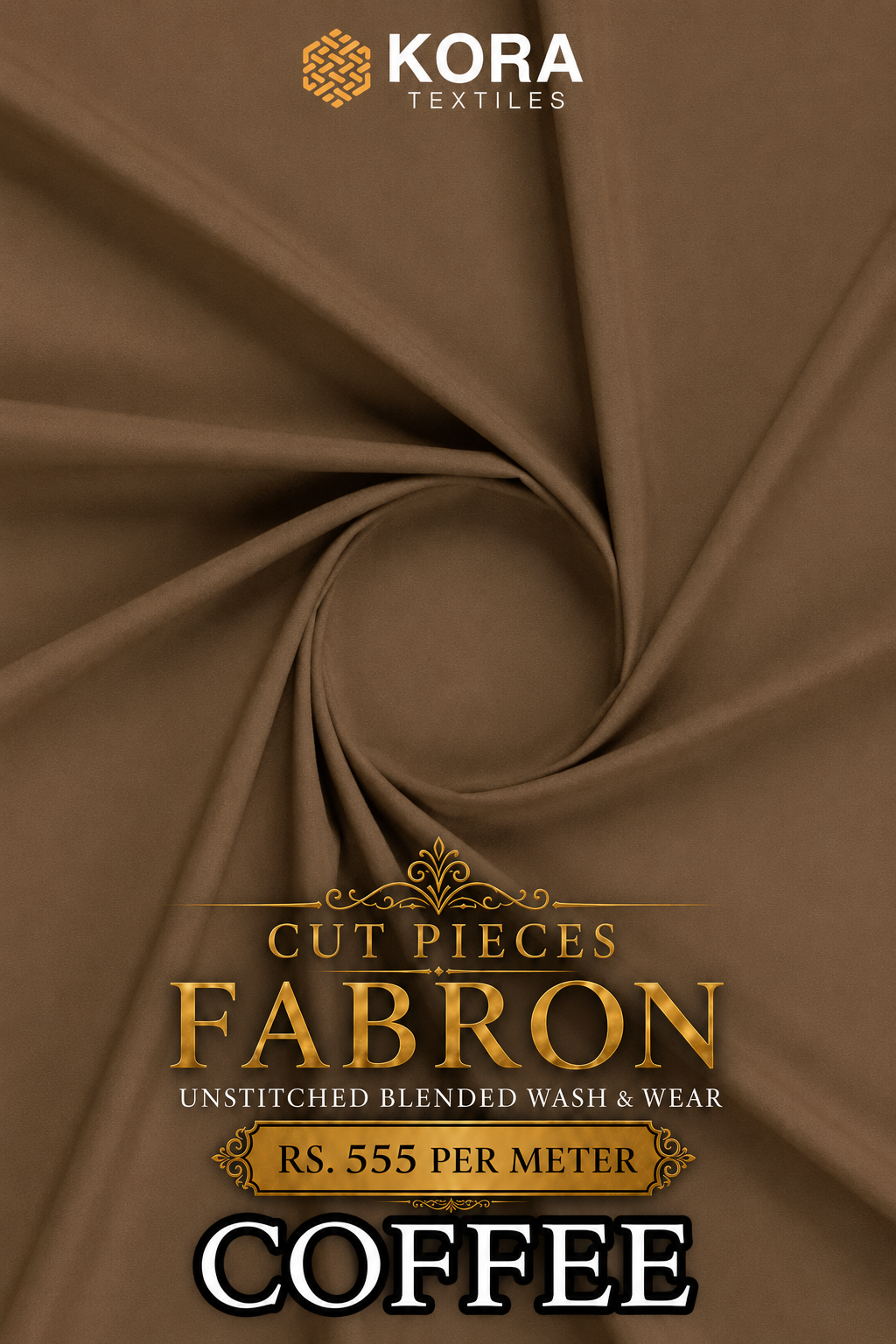 CUT PIECE FABRON UNSTITCHED WASH & WEAR FABRIC
