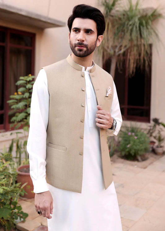 Light Fawn Men's Waistcoat