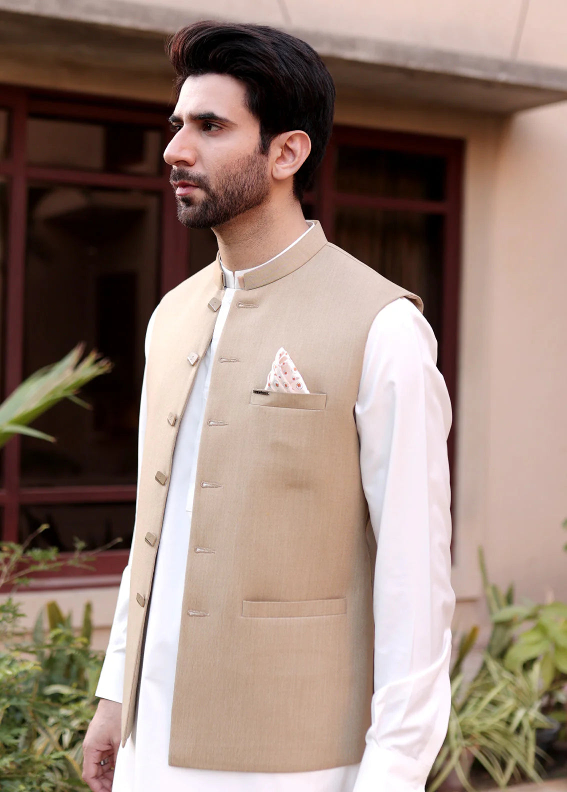 Light Fawn Men's Waistcoat